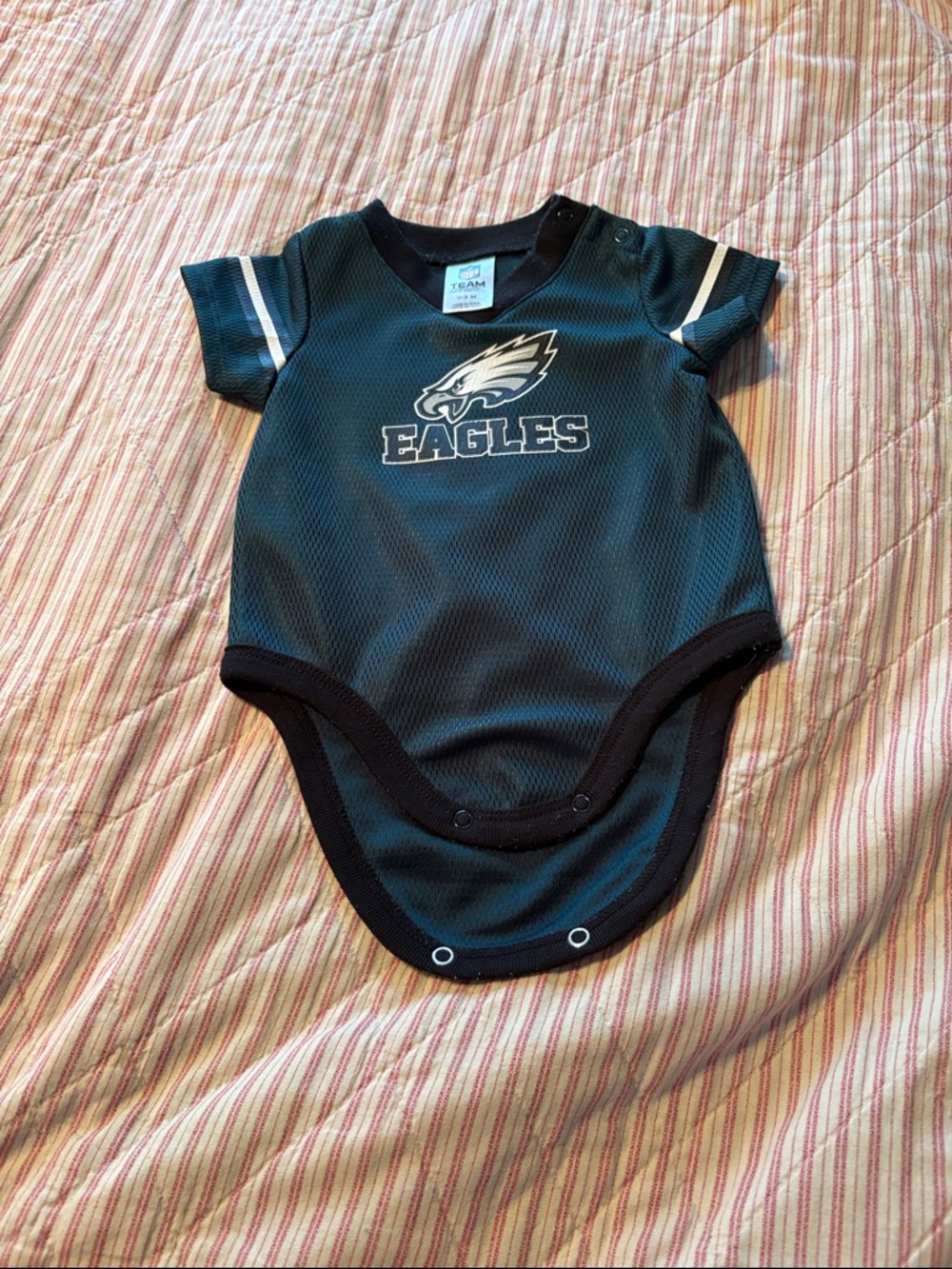 Eagles Infant One-Piece Bodysuit in Midnight Green
